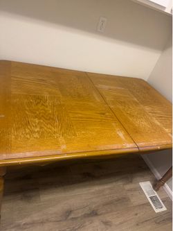 Solid wood table