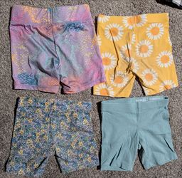 Girls Bike Shorts Bundle Set of 4