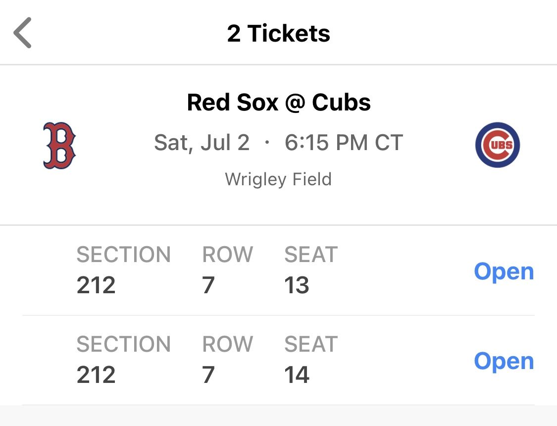 Tonight Saturday 6:05pm Cubs Vs Boston Red Sox