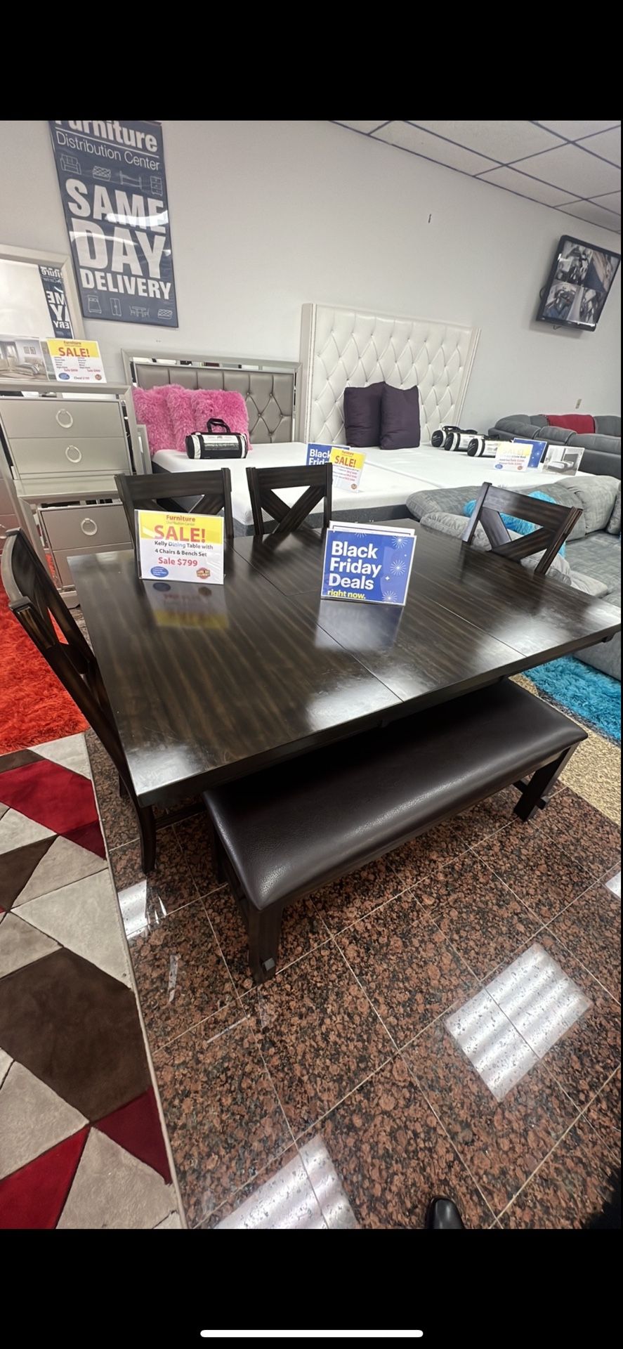 BEAUTIFUL KELLY DINING TABLE SET!$699!*SAME DAY DELIVERY*NO CREDIT NEEDED*EASY FINANCING*HUGE SALE*