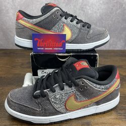 Nike Dunk Premium SB QS Low Beijing Metallic Gold Size 9 504750-077 Men’s Skater Shoes OG Rare