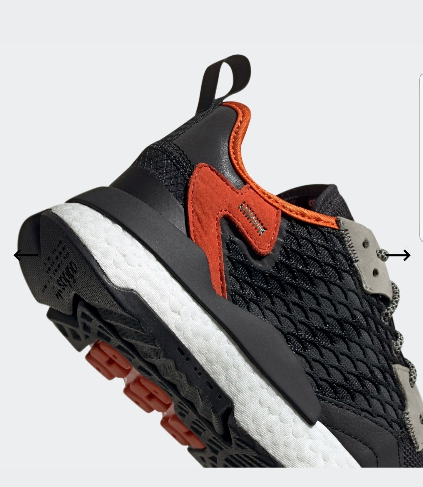 Adidas Nite Jogger Cordura Black Orange Size 13 EE5549