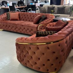 Lupino Orange with gold lane and legs 🚚 same day delivery option❤️ $$2299