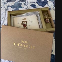 COACH Teddy Bear Clutch 