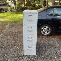 Tall HON Metal File Cabinet
