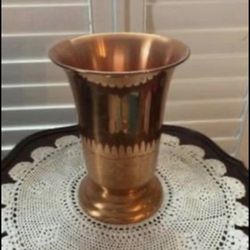 Vintage  CopperCraft Guild Solid Copper Vase 