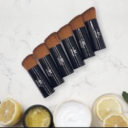 Stilnati Travel Make Up Brush Set Foundation Travel Brush 6 Pcs 