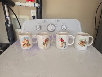 Norman Rockwell cups