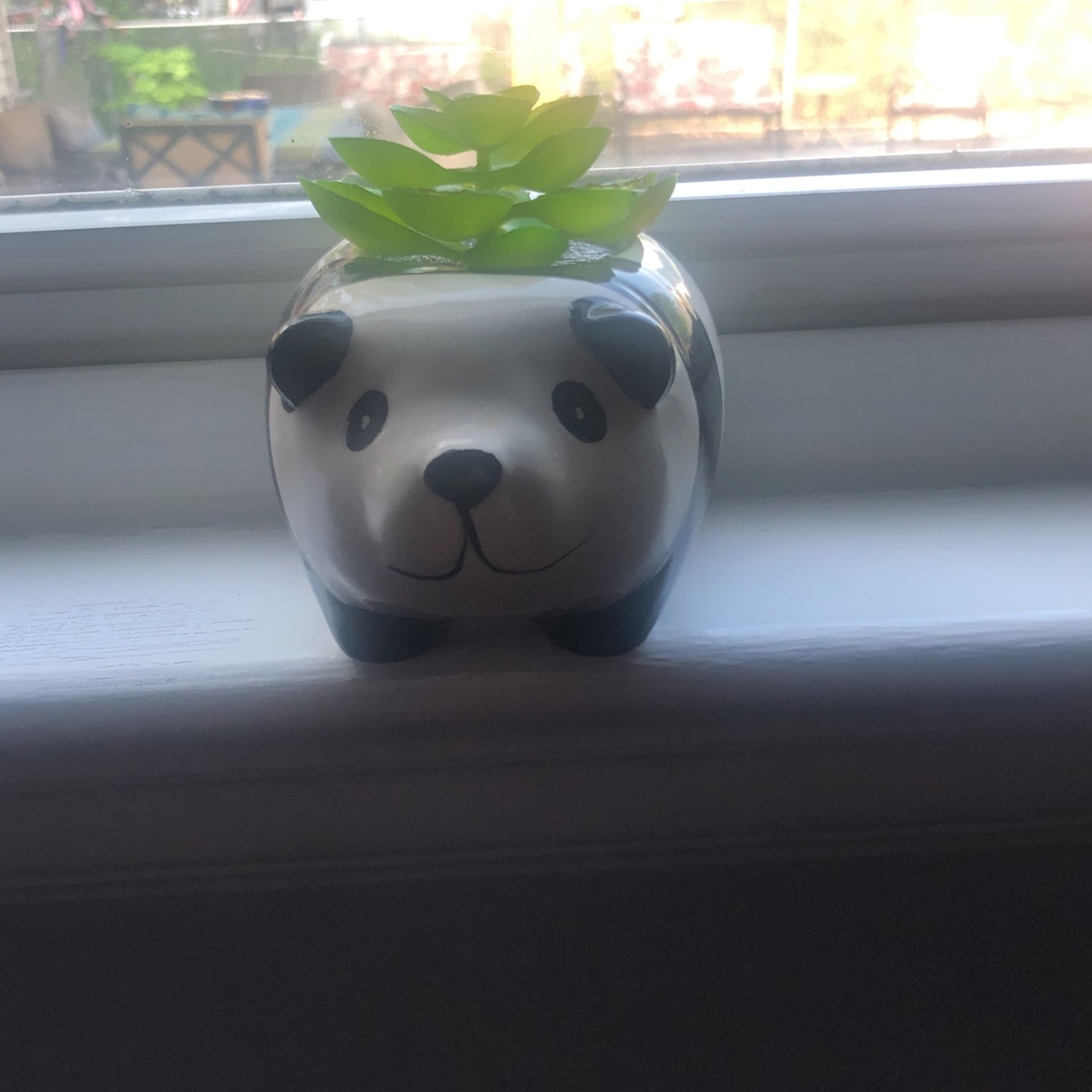 fake Panda Plant Holder 