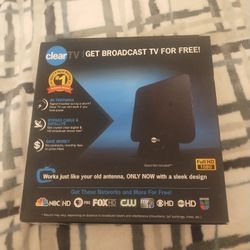 Brand new clear get broadcast tv for free never used pick up only $20 bucks 