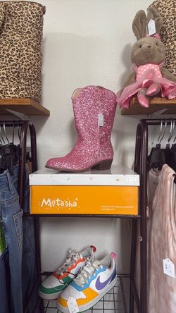 Motasha pink glitter girls shoes