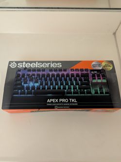 Apex Pro TKL Gen 3 Wired Mechanical OmniPoint Adjustable HyperMagnetic Gaming Keyboard with Rapid Tap - Black