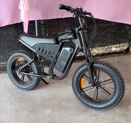 Black Fat Tire Electric Bike