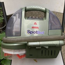 Bissell Spot Bot Portable Carpet Cleaner Hands free cleaning and manual cleaning options Unique spiral brushes Automatic smart system