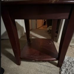 Free Solid Cherry Wood End Table 