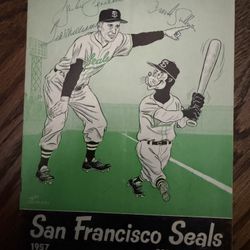 1957 “Ted Williams” Signed San Francisco Seals Score Book
