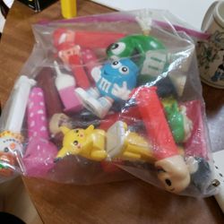 Bag of pez dispensers