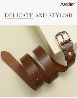 Women’s Suosdey Leather Belt Brand New, never worn, original packaging