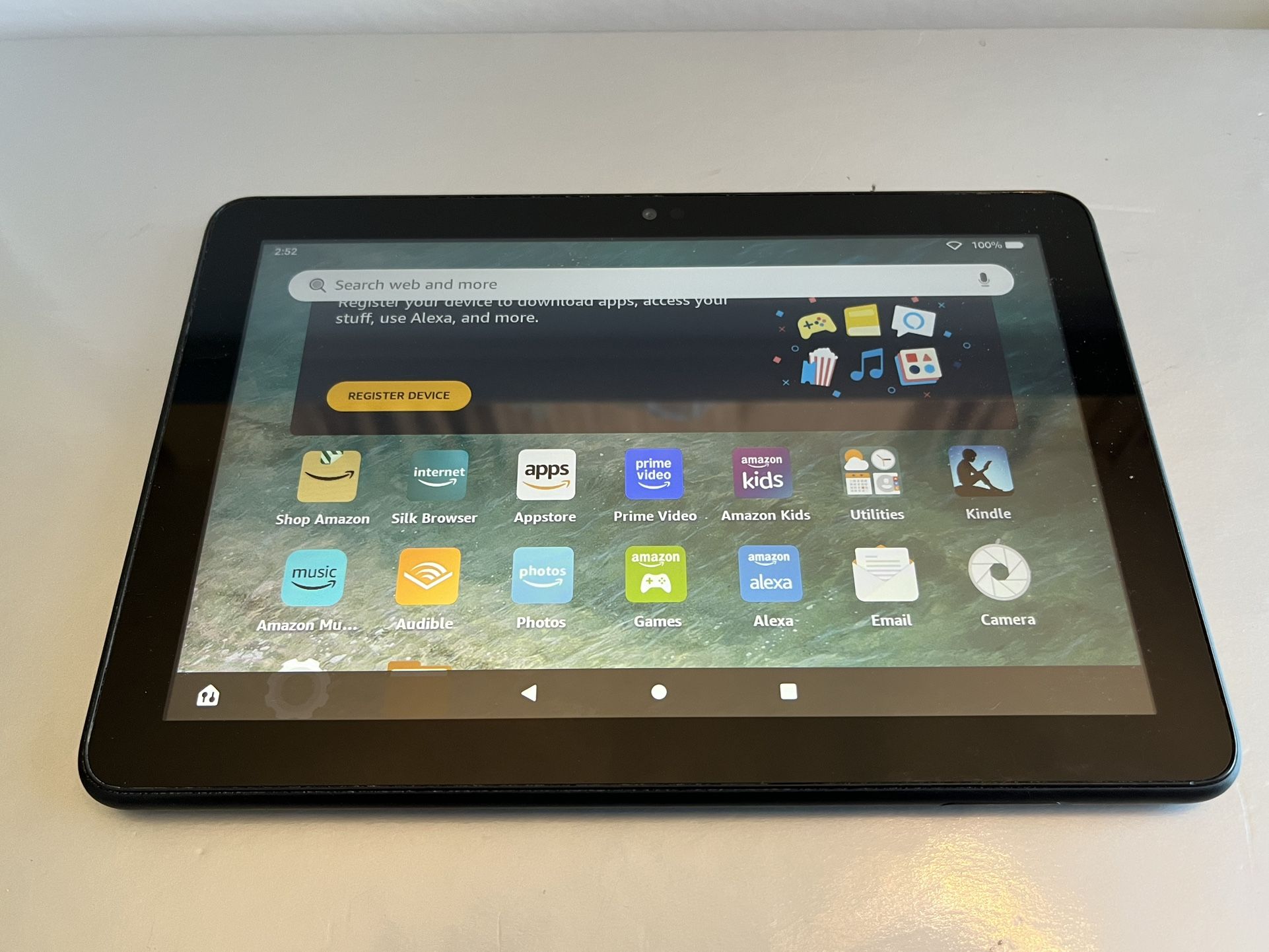 Amazon Fire HD 8 10th Gen Tablet 32GB Black USB Type C 8” - $40