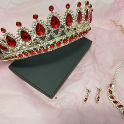Crown And Necklace Set Quinceanera