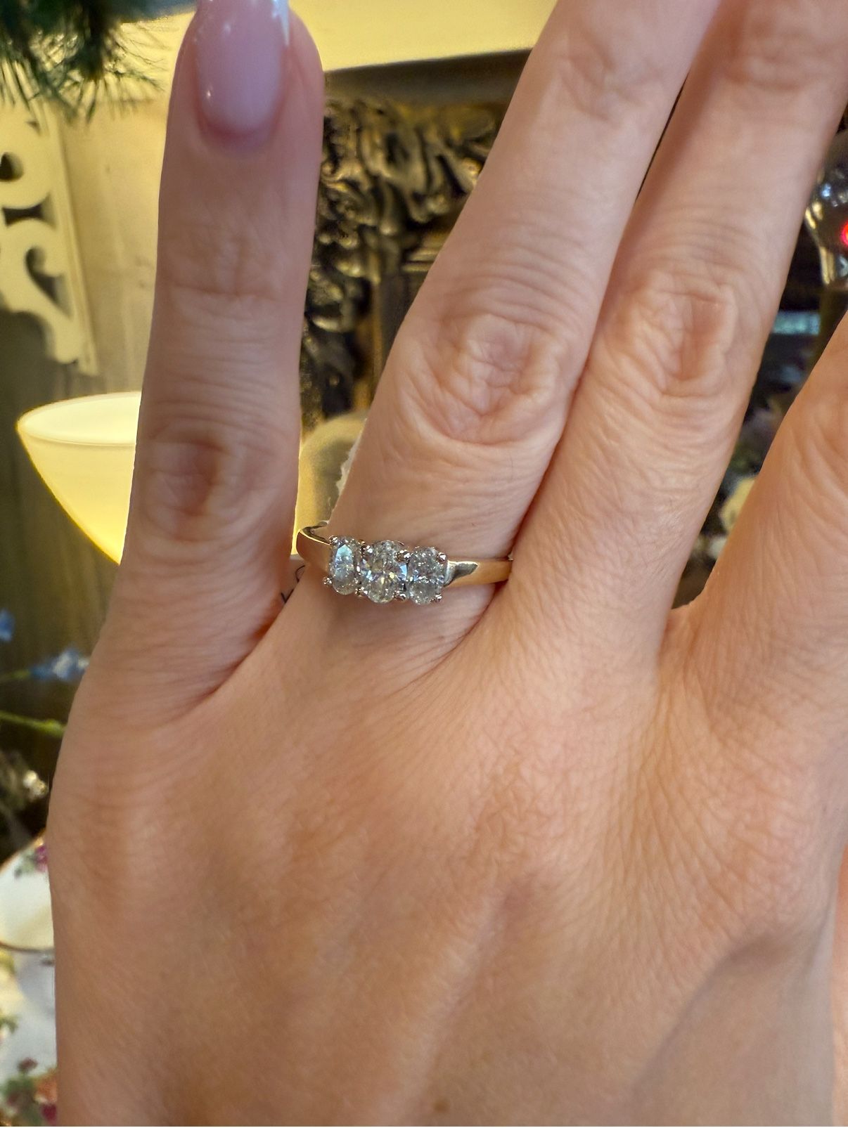 14K Gold Natural Diamonds Ring