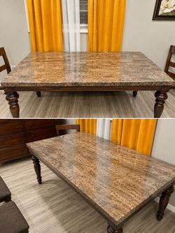 Comedor de marmo de  4 sillas