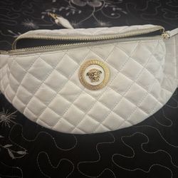 Versace Leather Quilted Waist  Bag