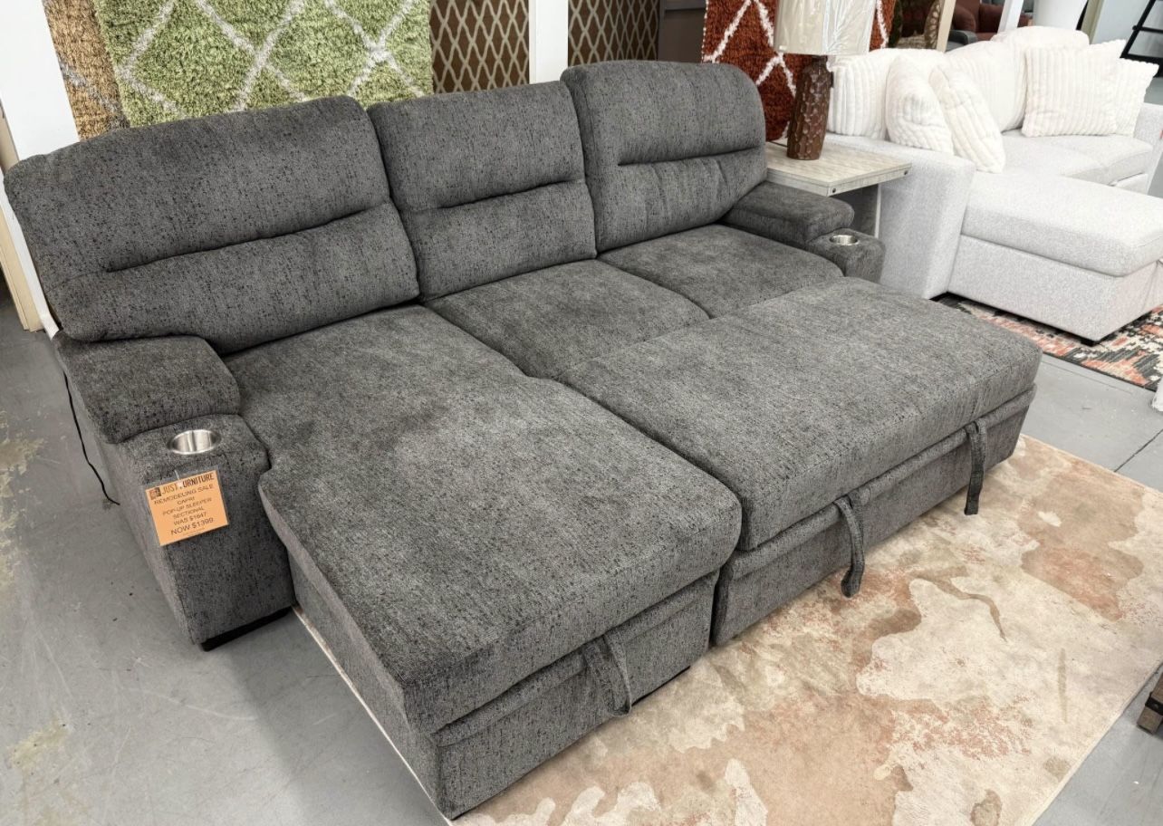 Sleeper Sectional With Storage On Sale Now!! 