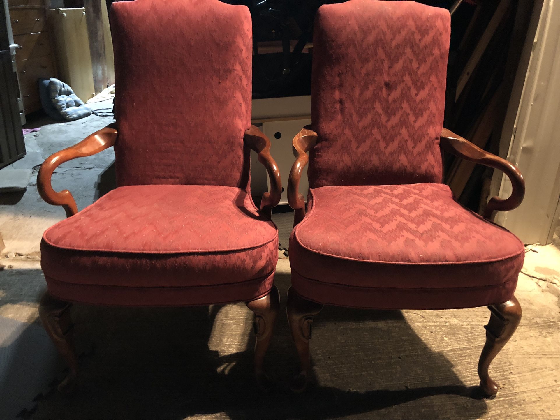 Pair Of Vintage Accent Chairs 