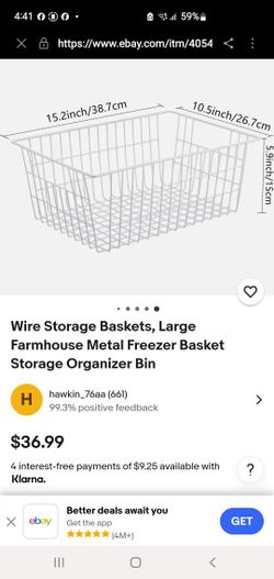 Large Wire Storage Baskets 