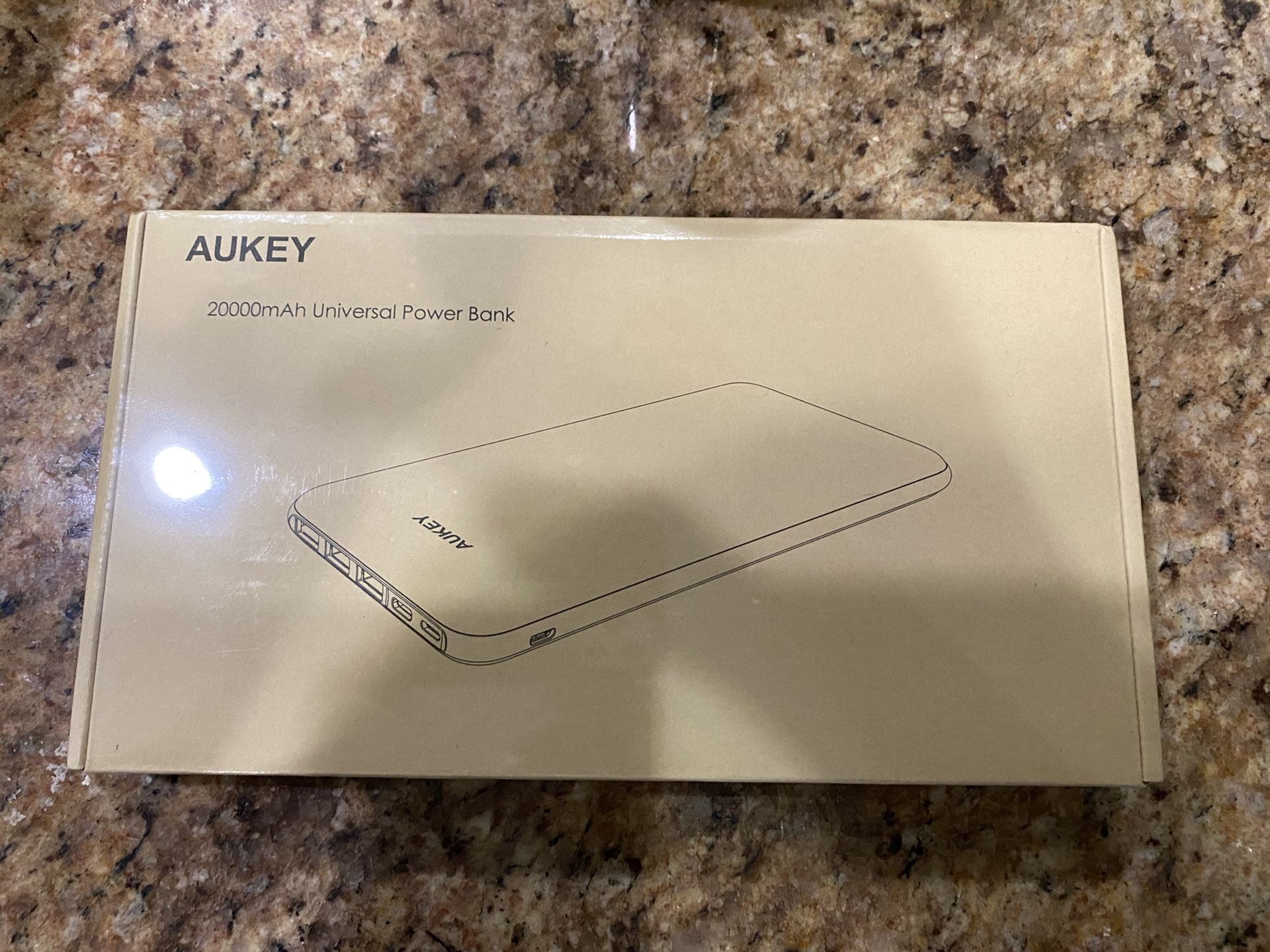 AUKEY USB C Power Bank, 20000mAh Portable Charger USB C, Slimline Type C Battery Pack with 3 Input & 4 Output Compatible with iPhone Xs/XS Max/ 8/ Pl