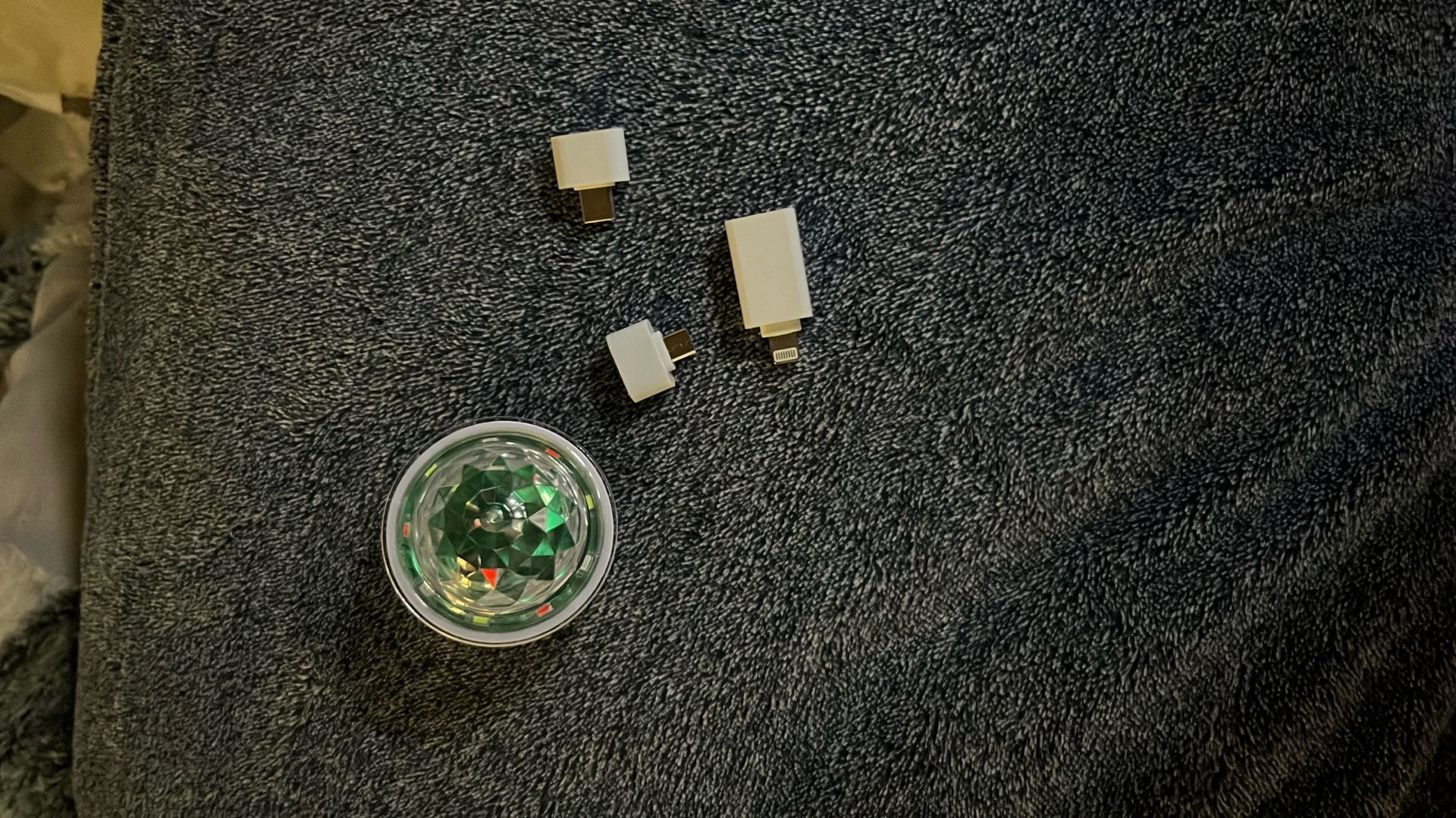 Disco Ball You Can Plug It Into Tablet, Computer, Or Phone Very Bright