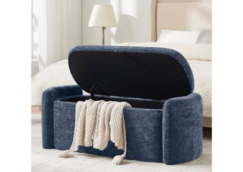 New-Storage Bench, Upholstered Storage Ottoman Bench