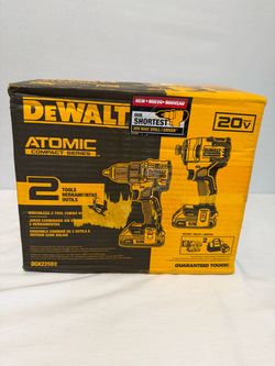 DEWALT Atomic 20V Brushless 2-Tool 2-Batt Combo Kit NEW