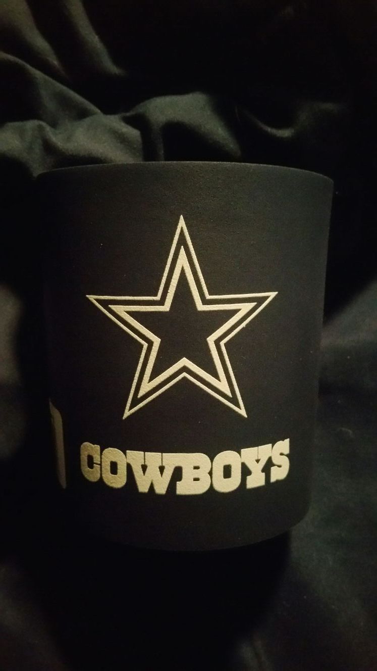 Dallas Cowboys koozie koozies beer soda holder cooler NFL football