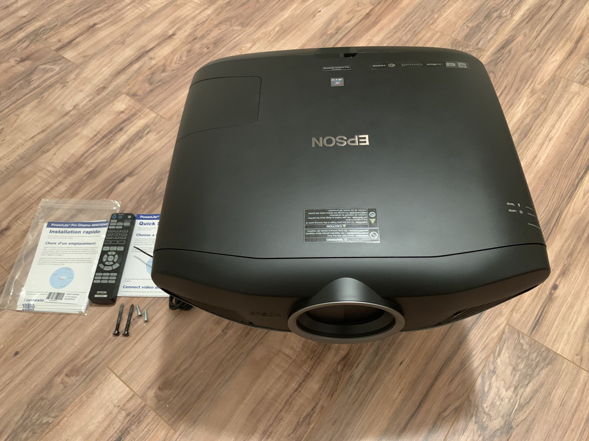 EPSON PRO LITE CINEMA 6040UB & YAMAHA RX-A760 AVENTAGE 7.2 channel receiver