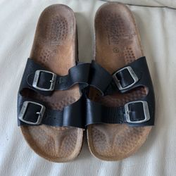 Men ls Men Women Cork ls Fashion Casual Summer Slides Beach Gladiator Buckle Two Straps Shoe Flat Slippers