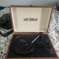 Victrola Suitcase Style Record Player – Retro and Portable