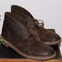 Clark’s Desert Beeswax Brown Leather Boots