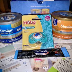 Baby Bundle -(similac, Pacifier, Pedialite & Coupons)