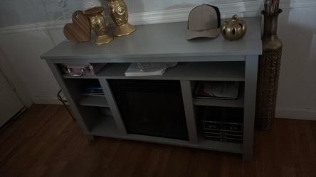 Tv stand with chimney