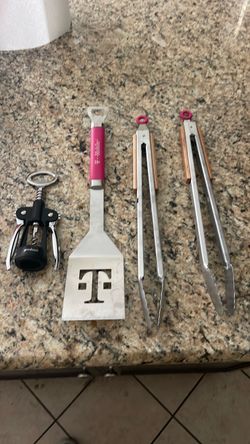 BBQ Grill Tool Set and wine opener