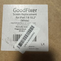 iPad 7/8 10.2” White Screen Replacement Digitizer - New