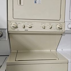 Kenmore 27in Wide Almond Colored Laundry Center