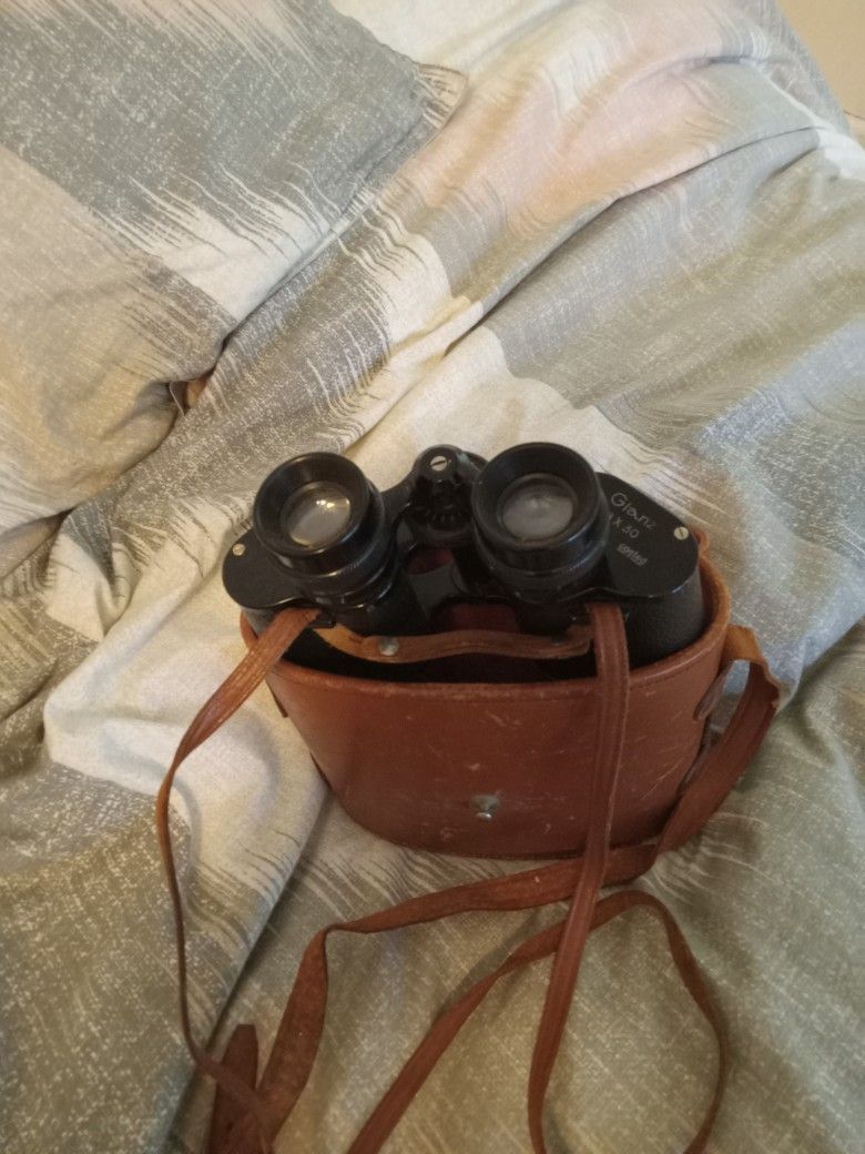 Vintage Glanz 8x30 Coated Binoculars In Case
