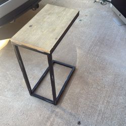 End Table Wood Iron 
