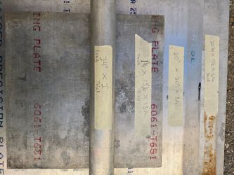Aluminum thick plates
