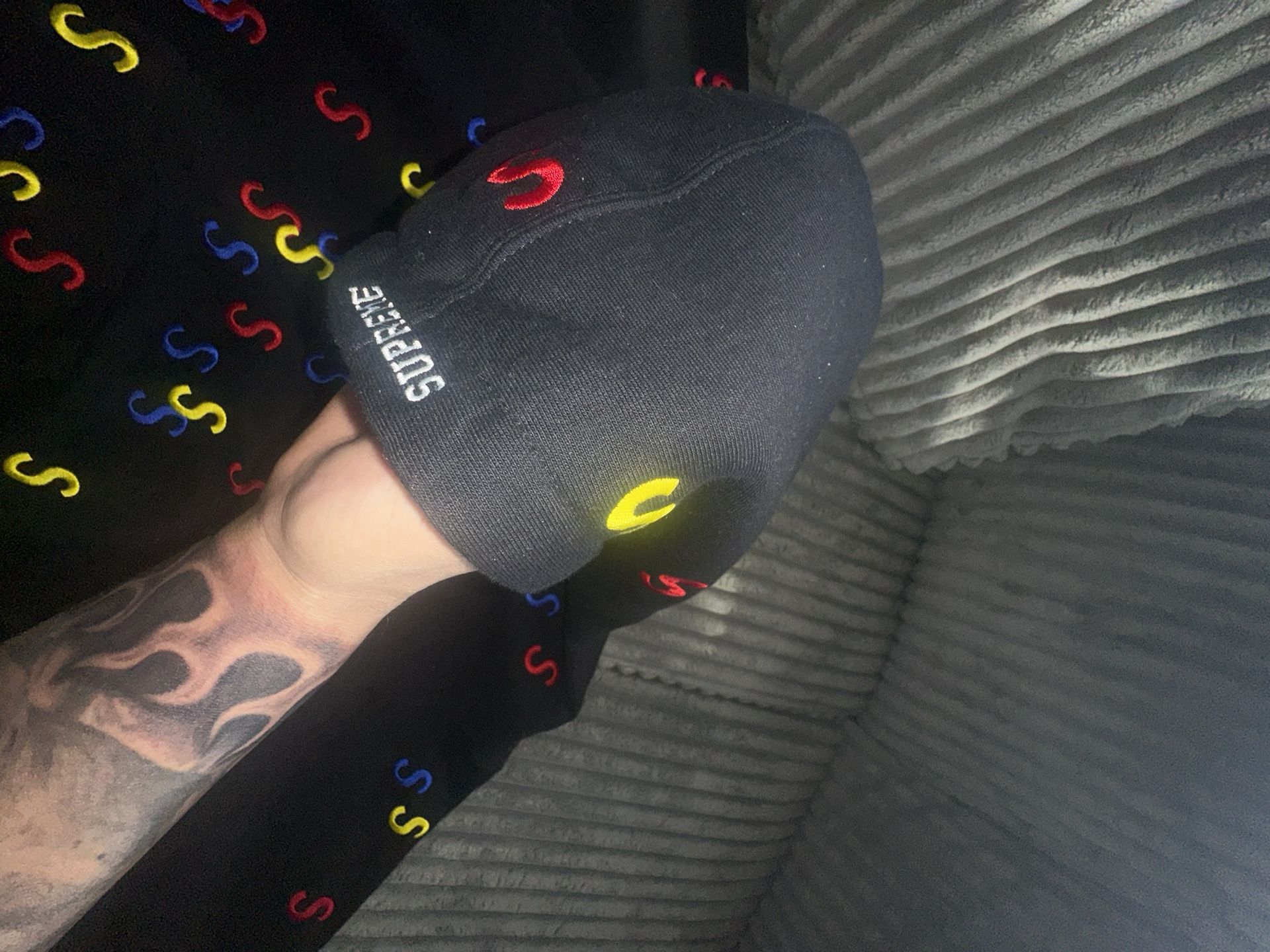 Supreme Embroidered S Hooded Sweatshirt