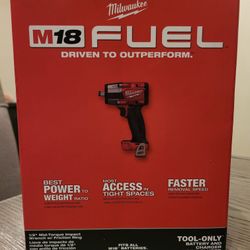 New Milwaukee M18 Fuel 1/2” Mid-Torque Impact Wrench With Friction Ring 2962-20 (Tool Only)