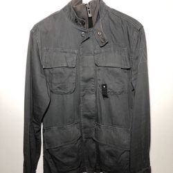 GStar Military Style Jacket Men’s Size Large Grey